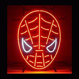 Red Spiderman Neon Bulbs Sign 19x15 -  - TheLedHeroes
