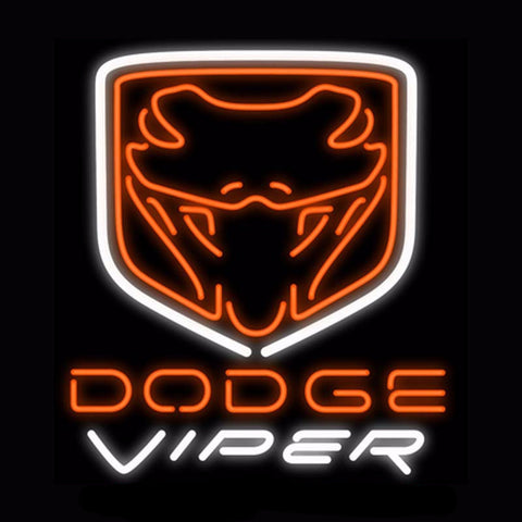 Dodge Viper Neon Bulbs Sign 24x24 -  - TheLedHeroes