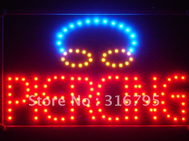 Piercing LED Sign with Whiteboard -  - TheLedHeroes