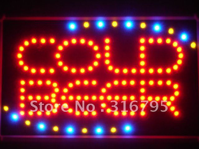 FREE COLD BEER Bar OPEN LED Sign -  - TheLedHeroes