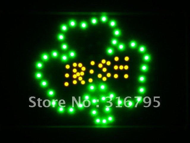 FREE Shamrock Irish Pub Bar LED Sign -  - TheLedHeroes