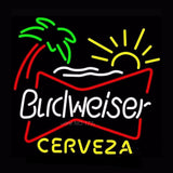 Budweiser Palm Tree Cerveza Neon Bulbs Sign 24x24 -  - TheLedHeroes