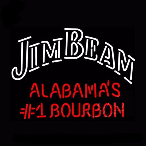 Jim Beam Alabama's Bourbon Neon Bulbs Sign 31x24 -  - TheLedHeroes