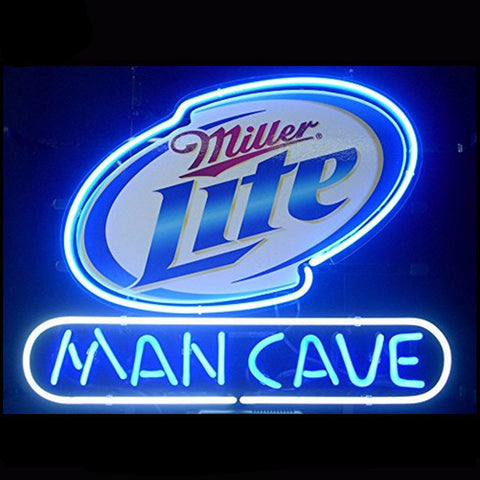 Miller Lite Man Cave Neon Bulbs Sign 24x20 -  - TheLedHeroes