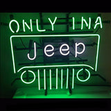 Only in a Jeep Neon Bulbs Sign 17x14 -  - TheLedHeroes