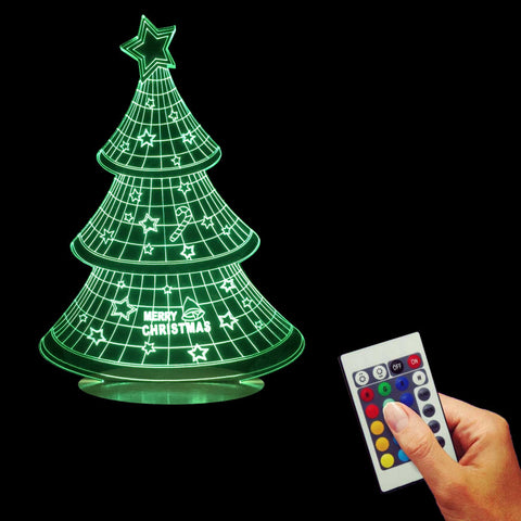 Colorful Christmas Tree 3D LED LAMP -  - TheLedHeroes