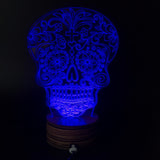 Flower Skull 3D LED LAMP -  - TheLedHeroes