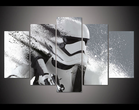 Star Wars Stormtrooper 5 Pcs Wall Canvas -  - TheLedHeroes
