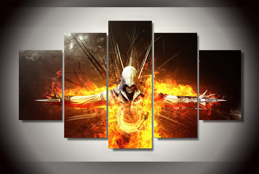 Assassin's creed 5 Pcs Wall Canvas -  - TheLedHeroes