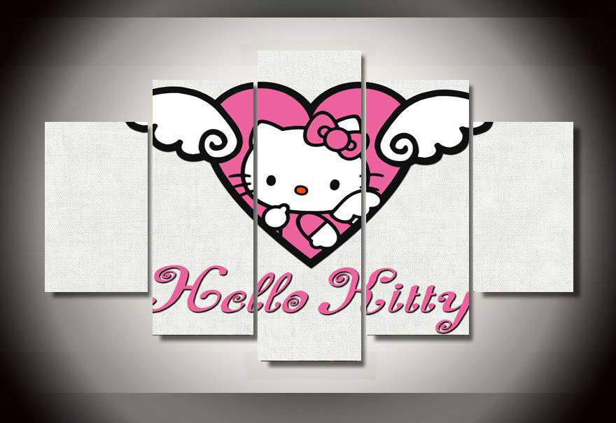 Hello Kitty 5 Pcs Wall Canvas -  - TheLedHeroes