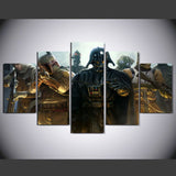 Star Wars Dark Vador and Boba Fett 5 Pcs Wall Canvas -  - TheLedHeroes