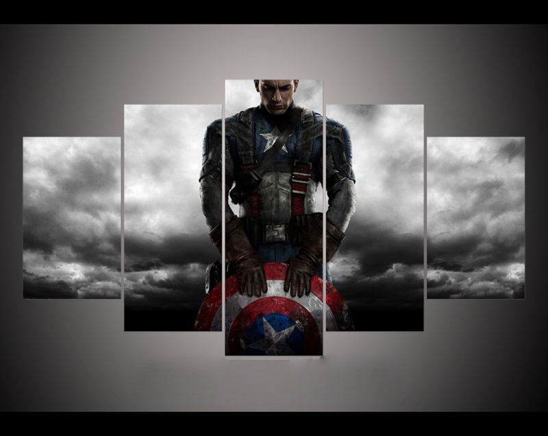 Captain America Civil War 5 Pcs Wall Canvas -  - TheLedHeroes
