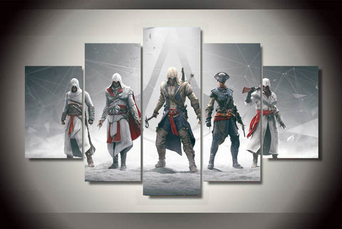Assassin's creed 5 Pcs Wall Canvas -  - TheLedHeroes