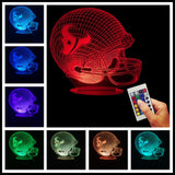 NFL Team Helmet 3D LED LAMP - Denver Broncos - TheLedHeroes