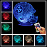 NFL Team Helmet 3D LED LAMP - Pittsburgh Steelers - TheLedHeroes