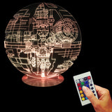 Star Wars Rogue One Death Star 3D LED LAMP -  - TheLedHeroes