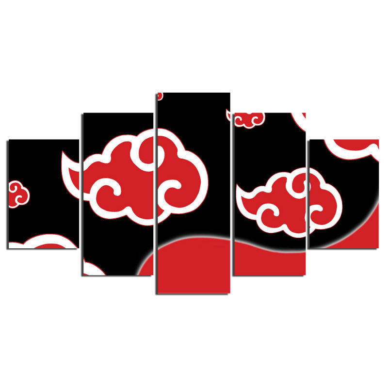 Naruto Shippuden Akatsuki 5 Pcs Wall Canvas -  - TheLedHeroes