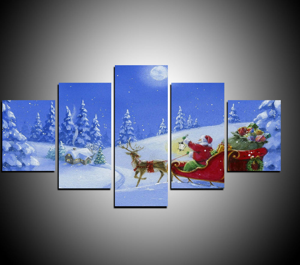 Santa Claus on his sleigh -  - TheLedHeroes