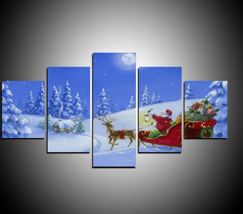 Santa Claus on his sleigh -  - TheLedHeroes
