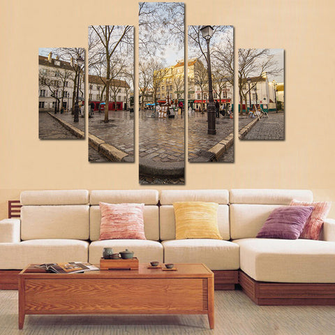 Paris landscape 5 Pcs Wall Canvas -  - TheLedHeroes