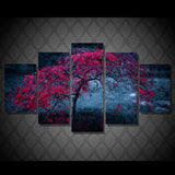Purple Autumn 5 Pcs Wall Canvas -  - TheLedHeroes