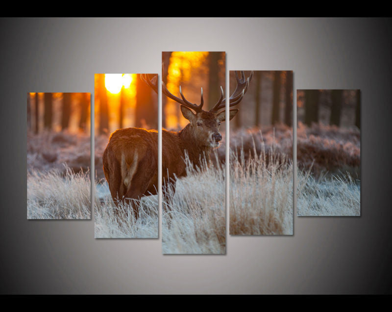 Deer 5 Pcs Wall Canvas -  - TheLedHeroes