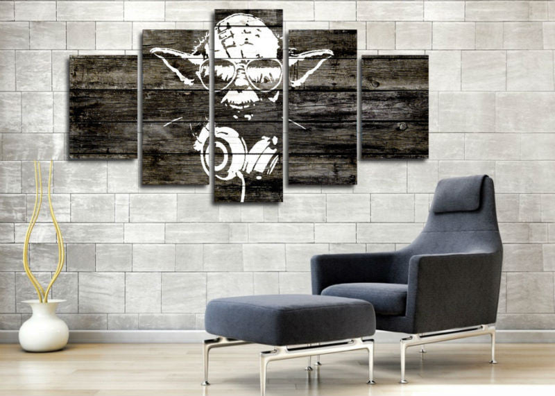 Yoda star wars 5 Pcs Wall Canvas -  - TheLedHeroes