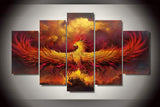 Comics Phoenix 5 Pcs Wall Canvas -  - TheLedHeroes