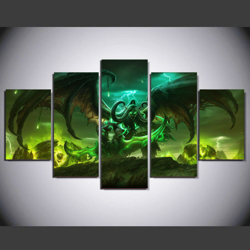 WOW 5 Pcs Wall Canvas -  - TheLedHeroes