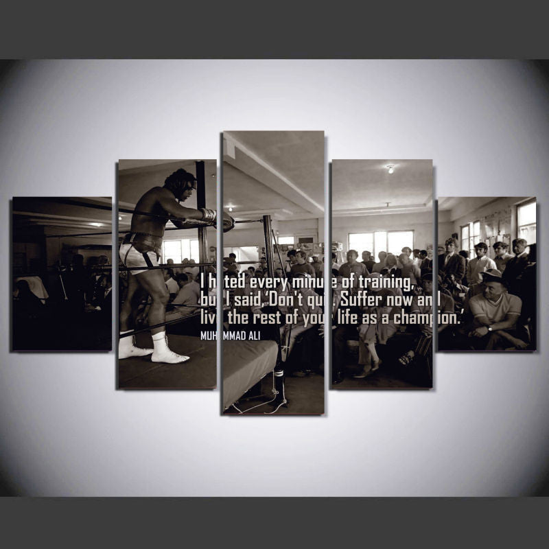 Muhammad Ali 5 Pcs Wall Canvas -  - TheLedHeroes