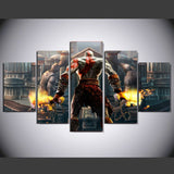 God of War 5 Pcs Wall Canvas -  - TheLedHeroes