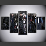 Suicide Squad 5 Pcs Wall Canvas -  - TheLedHeroes