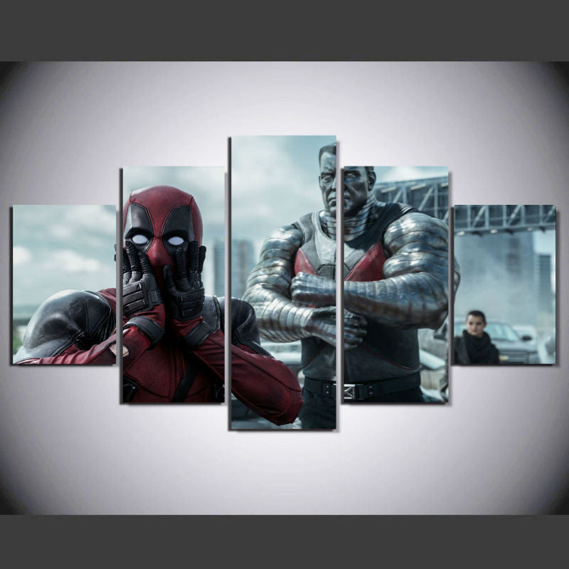 Deadpool 5 Pcs Wall Canvas -  - TheLedHeroes