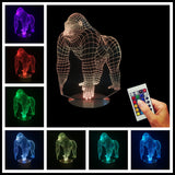 Gorilla King Kong 3D LED LAMP -  - TheLedHeroes