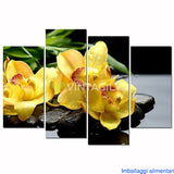 Butterfly Orchid Flower 4 Pcs Wall Canvas -  - TheLedHeroes