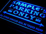 Car Parking Only Name Personalized Custom LED Sign -  - TheLedHeroes