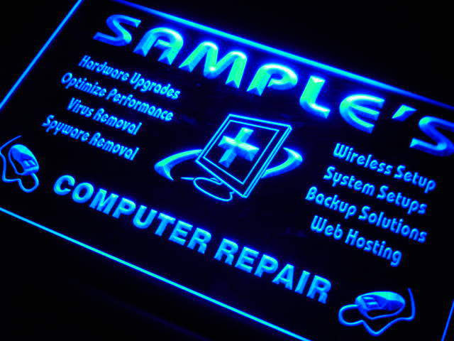 Computer Repair Name Personalized Custom LED Sign -  - TheLedHeroes