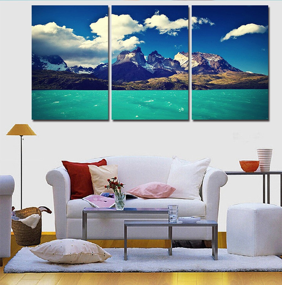 Ocean Landscape 3 Pcs Wall Canvas -  - TheLedHeroes