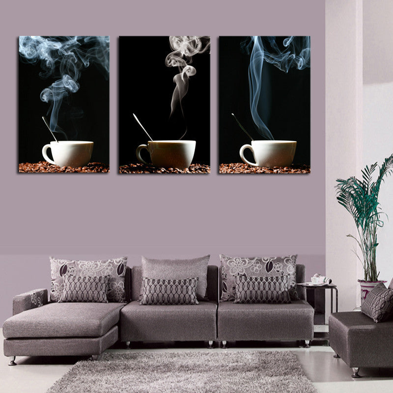 Coffee Wall Art 3 Pcs Wall Canvas -  - TheLedHeroes