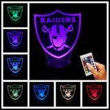 NFL Oakland Raiders 3D LED LAMP -  - TheLedHeroes