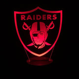 NFL Oakland Raiders 3D LED LAMP -  - TheLedHeroes