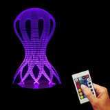 Jellyfish Shape 3D LED LAMP -  - TheLedHeroes