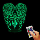 Evil Double Skull 3D LED LAMP -  - TheLedHeroes