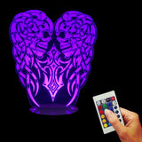 Evil Double Skull 3D LED LAMP -  - TheLedHeroes