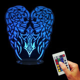 Evil Double Skull 3D LED LAMP -  - TheLedHeroes