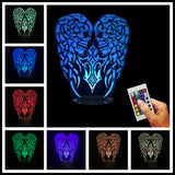 Evil Double Skull 3D LED LAMP -  - TheLedHeroes