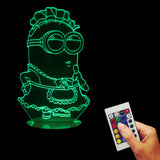 Minions Dressed Apron 3D LED LAMP -  - TheLedHeroes