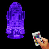 R2-D2 Episode 7 The Force Awakens 3D LED LAMP -  - TheLedHeroes