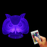 Hunting Eagle Owl 3D LED LAMP -  - TheLedHeroes