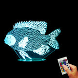 Paper-cut Fish 3D LED LAMP -  - TheLedHeroes